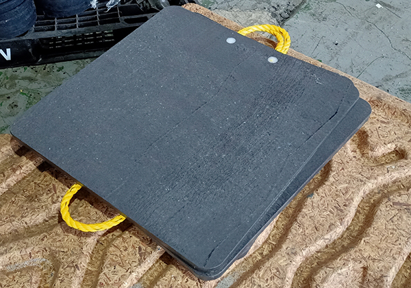 uhmwpe sheet crane pads outrigger pads