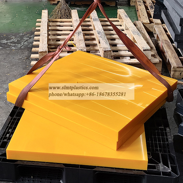 Yellow UHMW PE 1000 Sheet 50mm Thickness
