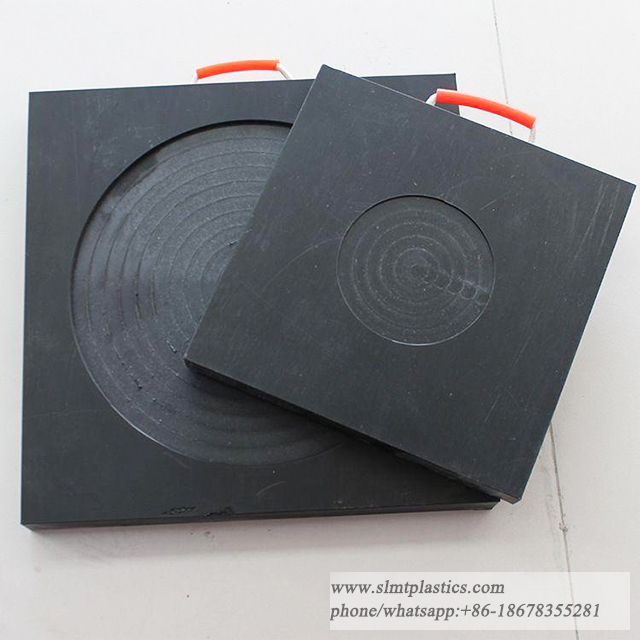 UHMWPE Polymer Pump Truck Crane Support Leg Pad Outrigger Pads