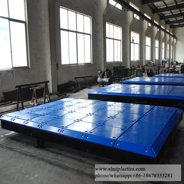Curved Engineering Plastic Dock Fender Face Pads UHMWPE Marine Dock Bumpers Pad