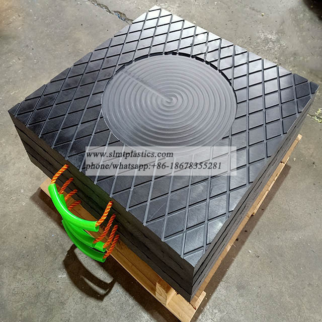 Recyclable UHMWPE Heavy Crane Outrigger Pads