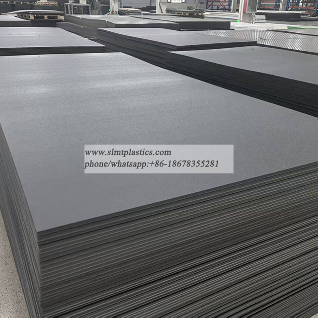 China HMW PE HDPE Black Sheets with Texture