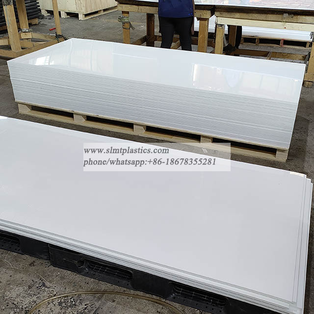 PE500 HDPE Board Sheet PE Plastic Plate 1220X2440X12.7mm