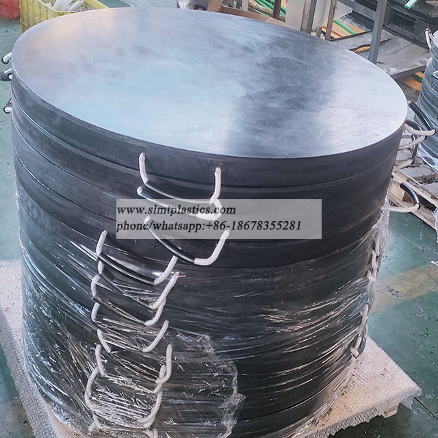 UHMWPE Crane Outrigger Mats Round Shape Outrigger Pad