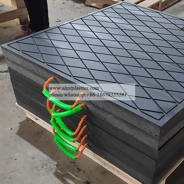 Crane Support Mat HDPE UHMWPE Plastic Jack Stabilizer Pads Outrigger Pads