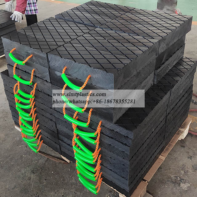 20-200 Tons Load Capacity Outrigger Pads Polymer Crane Pads