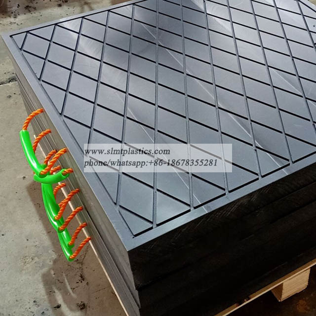 UMHWPE Mobile Crane Outrigger Pads Heavy Truck Jack Pads Crane Leg Support Plate Paving Crane Foot Pads