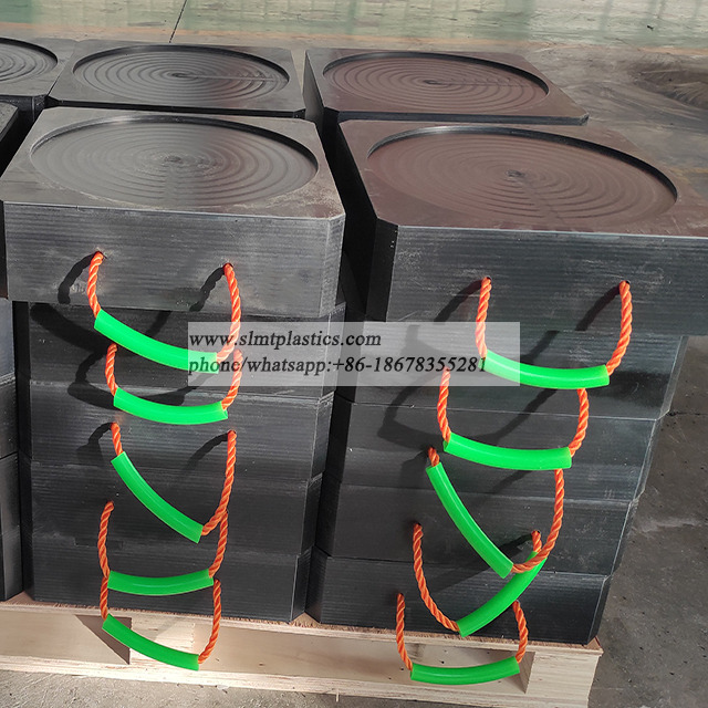 Customized UHMWPE Plastic Crane Outrigger Pads